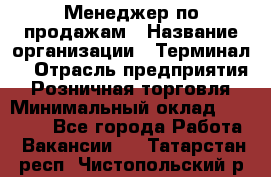 Менеджер по продажам › Название организации ­ Терминал7 › Отрасль предприятия ­ Розничная торговля › Минимальный оклад ­ 60 000 - Все города Работа » Вакансии   . Татарстан респ.,Чистопольский р-н
